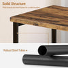 Sofa Side Table 3-Tier End Table Bedside Table with Metal Frame Nightstand