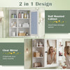 Modern Wall Mounted Medicine Cabinet w/3 Internal Shelves