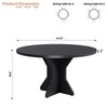 47in Round Dining Table for 4-6,Pedestal Base Wooden Kitchen Table for Apartment