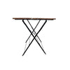 Folding Wooden Garden Bistro Set, 2 Seater Garden Furniture Set, Folding Bistro