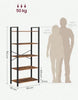 Vintage Industrial Bookcase Display Storage Shelving Unit Rustic Style Me