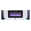 70inch Fireplace & TV Stand for TVs up to 90 Inch With Electric Fireplace Insert