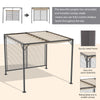 Pergola Patio Sun Shelter Grape Tent Retractable Canopy Refurbished