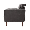 Modern Chenille Wingback Armchair Upholstered Accent Chair Single Sofa Wood Legs
