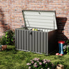 XLarge Outdoor Storage Box Metal Chest Cushion Shed Garden Patio Container 400L