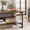 40''Coffee Table with Storage Shelf,Rustic Farmhouse Sofa Table for Small Spaces