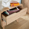 2 Drawer Bedside Scandi Legs Home Bedroom Furniture Nightstand Lamp Side Table
