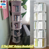 5-Layer 360° Rotating Bookshelf Bookcase Display Floor Standing Storage Rack New