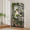 72" Tall Plant Stand Indoor Large Metal Wood Plant Shelf Heavy-Duty Display Rack