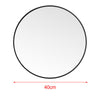 Bathroom Industrial Mirror Black Frame Wall Mount Glass Vanity Make Up Mirror