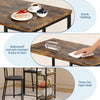 3-Piece Dining Table Set with Storage Shelves,Kitchen Table with 2 Padded Chairs
