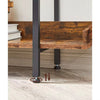 5-Tier Rustic Industrial Wooden Metal Frame Storage Rack Bookshelf Shelving Unit