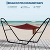 Universal Double Hammock Stand 550LBS Outside Fits 9 to 14 FT Hammocks Black