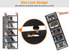 12 x Stackable Foldable Boxes Trainers Organiser Clear Plastic Shoe Storage Box