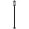 Outdoor Floor Lamps 3pcs Black 120 cm Stainless Steel