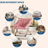 Folding Saucer Foldable Moon Chair Camping Outdoor Soft Padded Seat No Assembly