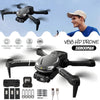 8K HD Drone Dual Camera WIFI FPV Foldable Selfie RC Quadcopter+3 Batteries