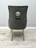 Set of 2/4/6/8 Dining Chairs, Plush Velvet Tufted Bentley Chairs and Studded