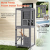 PawHaven Outdoor Catio Small Wooden Cat Enclosure Cat House Outdoor Cat Playpen