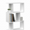 6 Tier Bookcase with Shelf Unit for Storage Bookshelf Display Living Room Office