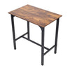 5pcs Bar Table & Bar Stools Industrial Kitchen Breakfast Bar Table Stool Set