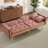 MODERN VELVET SOFA BED 2 SEATER CLICK CLACK SOFA SETTEE COUCH FOR LIVING ROOM