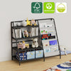 Bookshelf Bookcase with 9 Storage Compartme for Children's Reading Room Black