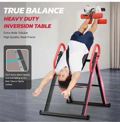 NEW Adjustable Gravity Inversion Table Back Neck Pain Exercise Therapy Bench