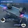 Gaming Desk LED RGB Computer Table Workstation w/ Cup Holder & Headphone Hook