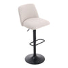 2X Linen Bar Stools Kitchen Counter Island Breakfast Dining Chairs Padded Seat