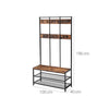 Large Rustic Coat Rack With Seat Entryway Shoe Rack Hall Tree Shoe Bench Shelves
