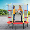 55 INCH KIDS TRAMPOLINE & SAFETY NET STEEL FRAME JUMP EXERCISE CHILD OUTDOOR TOY