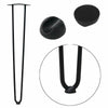 4Pcs Hairpin Table Legs Durable DIY Furniture Metal Table Legs w/ Screws & Feet