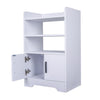 80cm Freestanding Kitchen Cupboard 2-Door Storage Cabinet w/ 4 Shelves, White