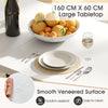 Dining Table for 6-8 People 160cm Rectangular Farmhouse Kitchen Table