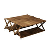 Foldable Camping Table Convertible in 5 Tier Rack Picnic Table with Storage Bag