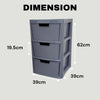 Large Rattan Drawer Storage Unit 2/3/4 Drawers Units Bedroom Office Desktop Draw