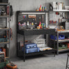 110 cm Workbench with Pegboard and LED Light, 272 kg Load Capacity