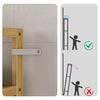 6Tier Bamboo Shelf Open Wood Bookshelf Adjustable Display Storage Rack Organizer