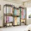 Heavy Duty Cloth Rack Garment Rack Portable Closet Free Standing Closet Organize