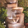 4 Tier Laguna Cascade Water Feature LED Garden Waterfall Fountain Outdoor Decor