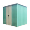 8X4 Metal Garden Shed Heavy Duty Storage Sheds House Pent Roof Sliding Doors