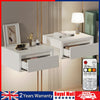 Wall Mounted Bedside Cabinet Table Floating Nightstand with Storage Drawer 2 Gnt