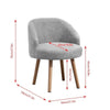 Set of 2 Small Accent Tub Chairs Occasional Lounge Sofa for Living Room Bedroom,