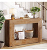 47 Inch Farmhouse Console Table, Narrow Wooden Entryway Sofa Table for Hallway