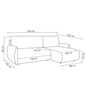 FOREST D Universal Corner Sofa Bed with Storage Container 10 Colours