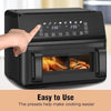 Dual Zone Air Fryer 9L with Touchscreen for Family Meals & Picnic Snacks