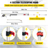 6M Telescoping Pressure Washer Wand Extension Telescopic Gutter Cleaner 4000PSI