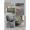 Corner Grey Jumbo Cord 6-7 Seater Modular Sofa with Spacious Footstool Included