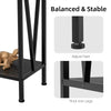 2 Tier Narrow Console Table, Behind Sofa Table for Living Room Hallway Office